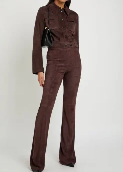 Leoncino suede cropped jacket