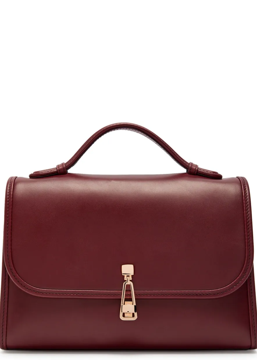 Leonora medium leather top handle bag