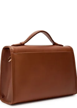 Leonora medium leather top handle bag