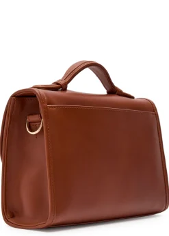 Leonora small leather top handle bag