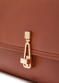 Leonora small leather top handle bag