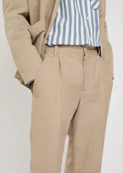 Le Pantalon Croisiere straight-leg linen-blend trousers