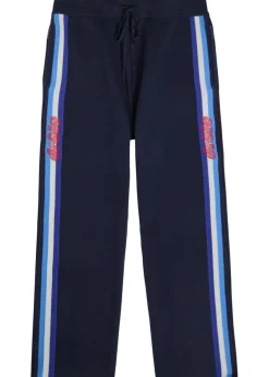 Le Pantalon Maille striped merino wool track pants