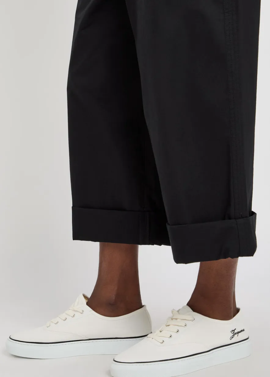 Le Pantalon Marin cropped wide-leg trousers
