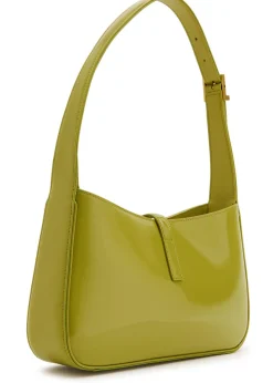 Le 5 á 7 patent leather shoulder bag