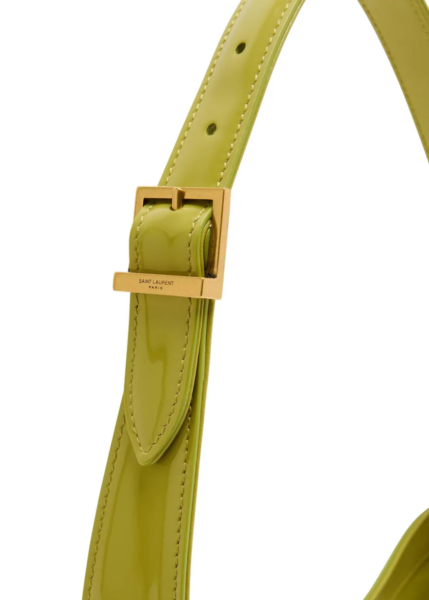 Le 5 á 7 patent leather shoulder bag