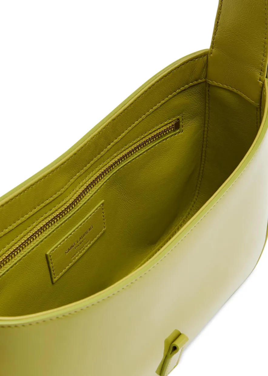 Le 5 á 7 patent leather shoulder bag
