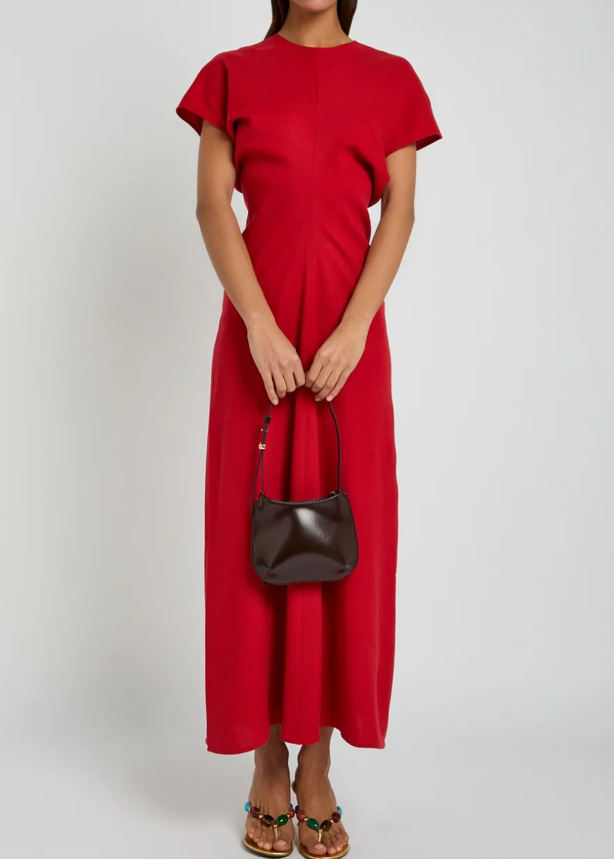 Le Petit Bisou glossed leather shoulder bag