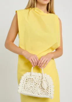 Le Petite Turismo raffia top handle bag