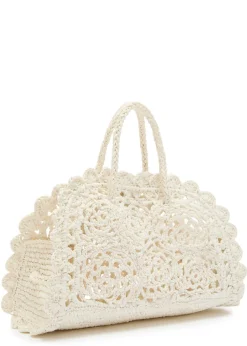 Le Petite Turismo raffia top handle bag