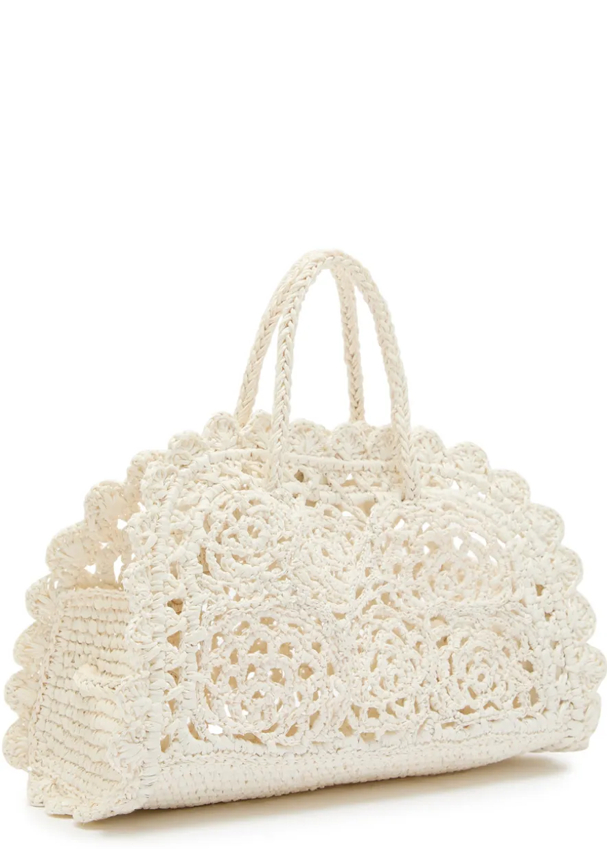 Le Petite Turismo raffia top handle bag