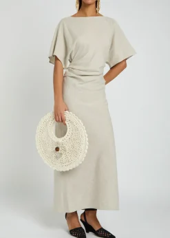 Le Petit Rond Spiaggia raffia basket bag
