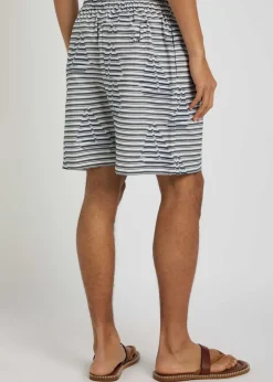 Le Short Caleçon striped jacquard cotton shorts