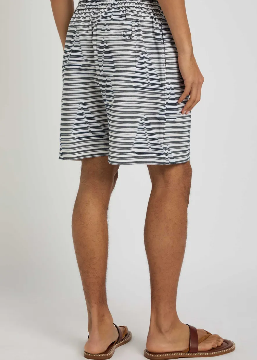 Le Short Caleçon striped jacquard cotton shorts