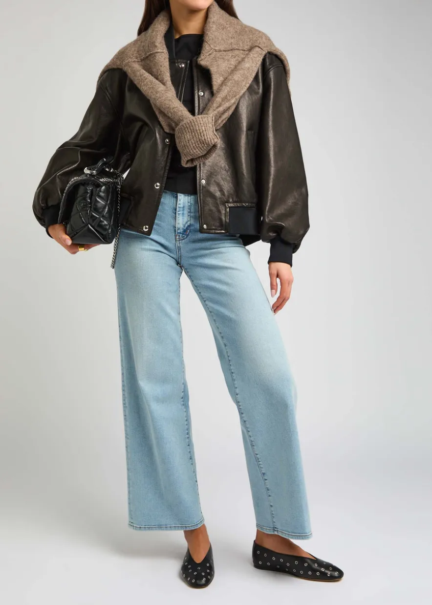 Le Slim Palazzo wide-leg jeans