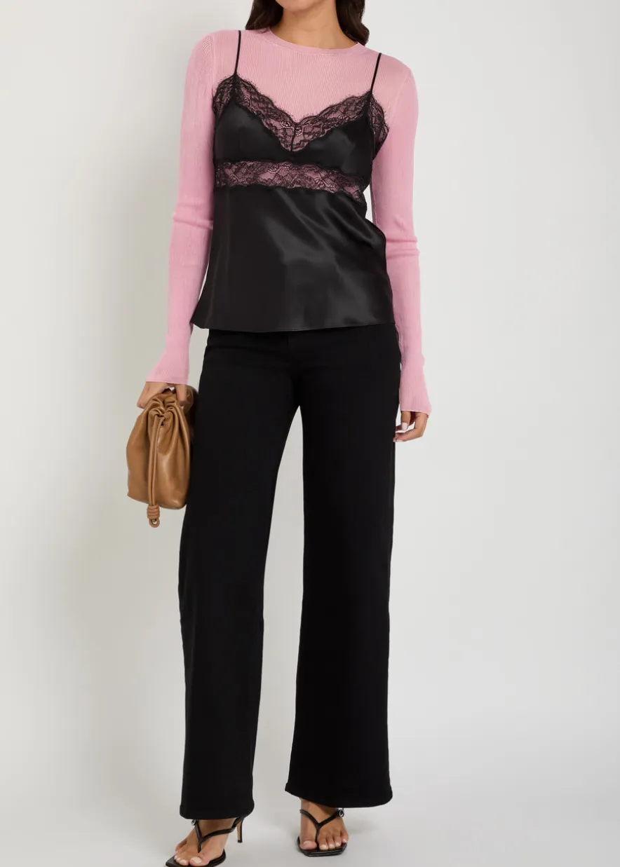 Le Slim Palazzo wide-leg jeans