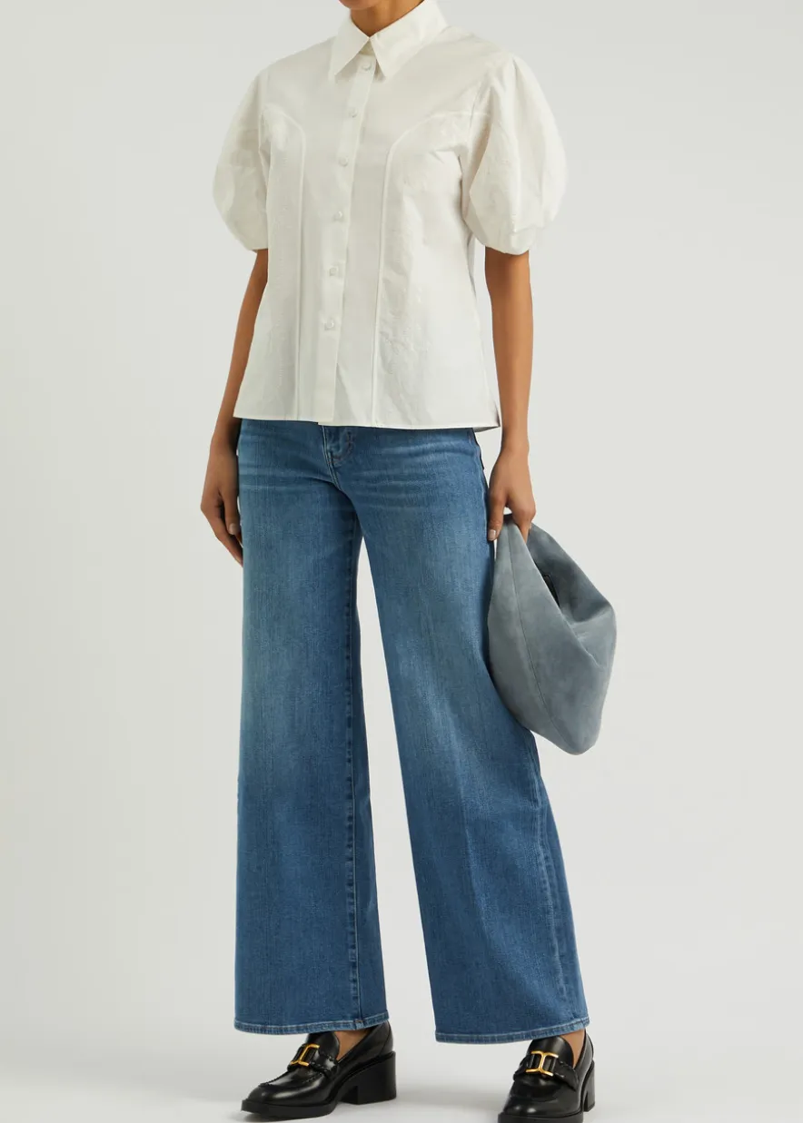 Le Slim Palazzo wide-leg jeans