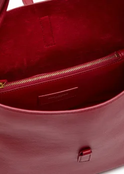 Le 5 à 7 small grained leather hobo bag