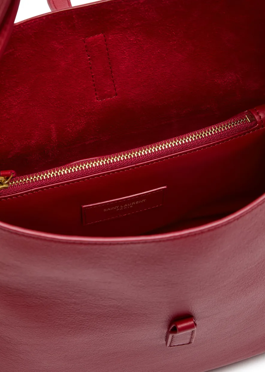 Le 5 à 7 small grained leather hobo bag