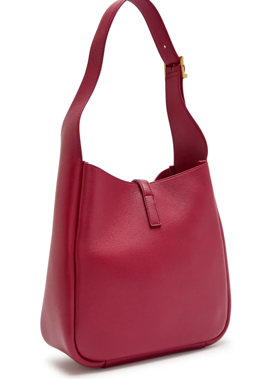 Le 5 à 7 small grained leather hobo bag