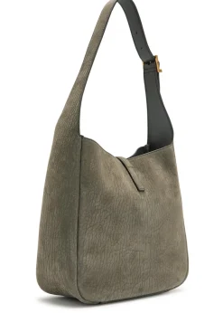 Le 5 á 7 small grained nubuck hobo bag