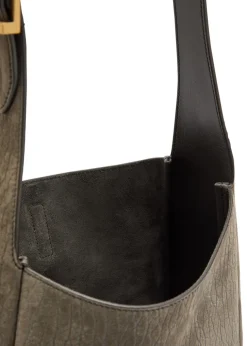 Le 5 á 7 small grained nubuck hobo bag