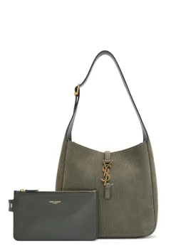 Le 5 á 7 small grained nubuck hobo bag