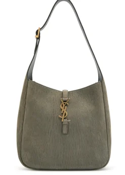 Le 5 á 7 small grained nubuck hobo bag