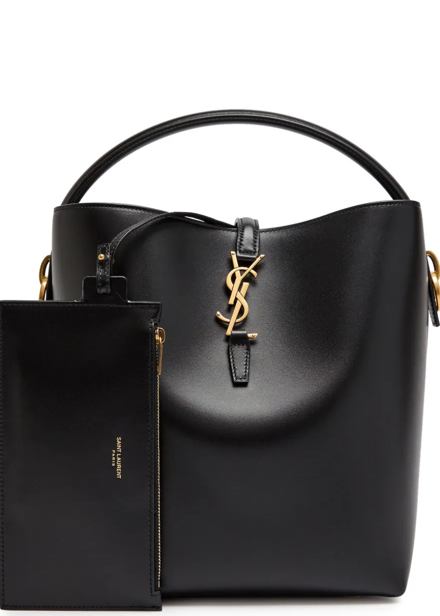 Le 37 small leather bucket bag