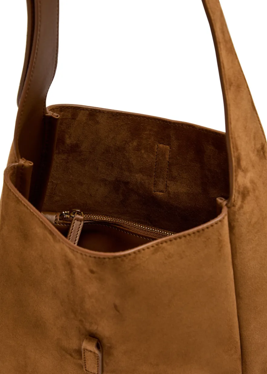 Le 5 à 7 small suede hobo bag