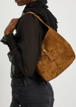 Le 5 à 7 small suede hobo bag