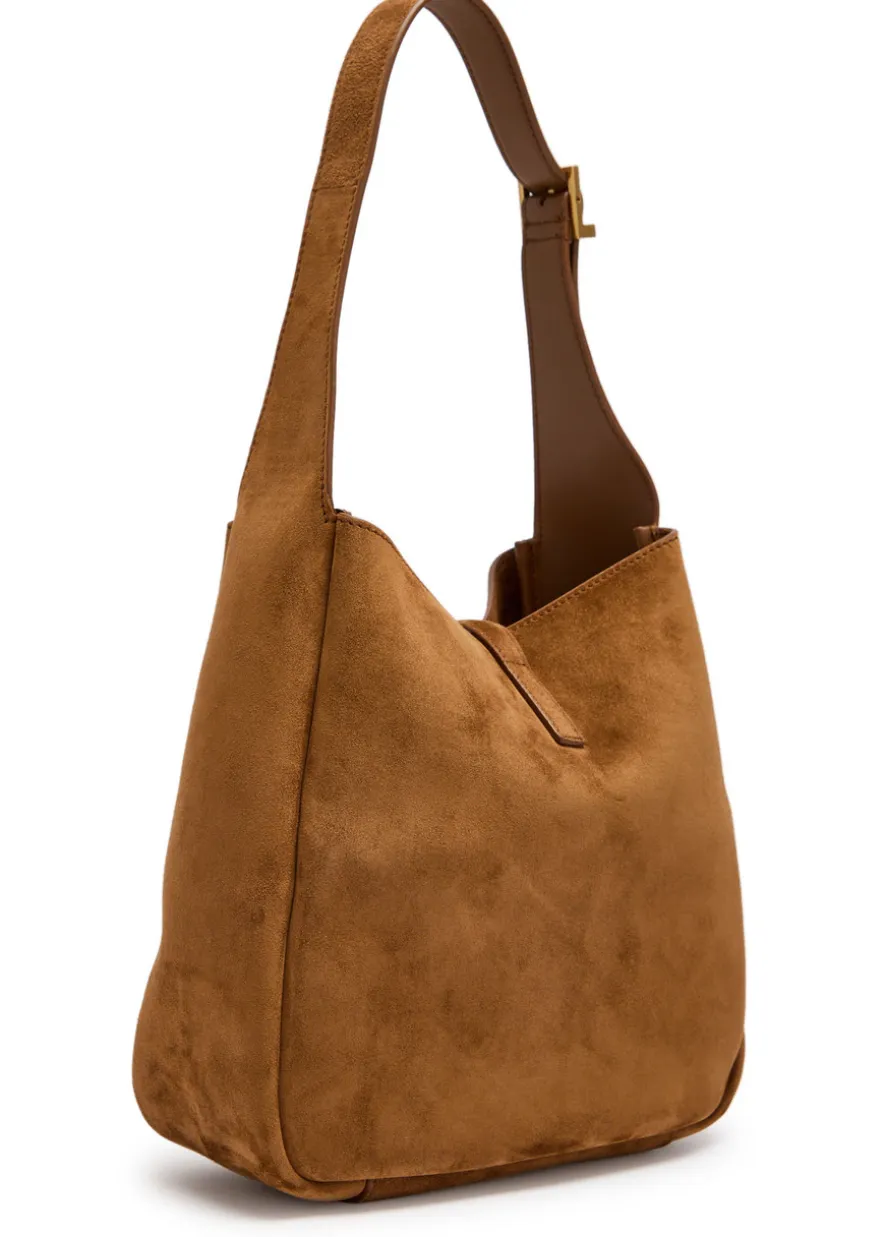Le 5 à 7 small suede hobo bag