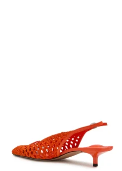 Les Slingbacks Cubisto 35 leather slingback pumps