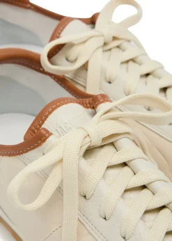 Les Tennis textured leather sneakers