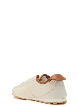 Les Tennis textured leather sneakers