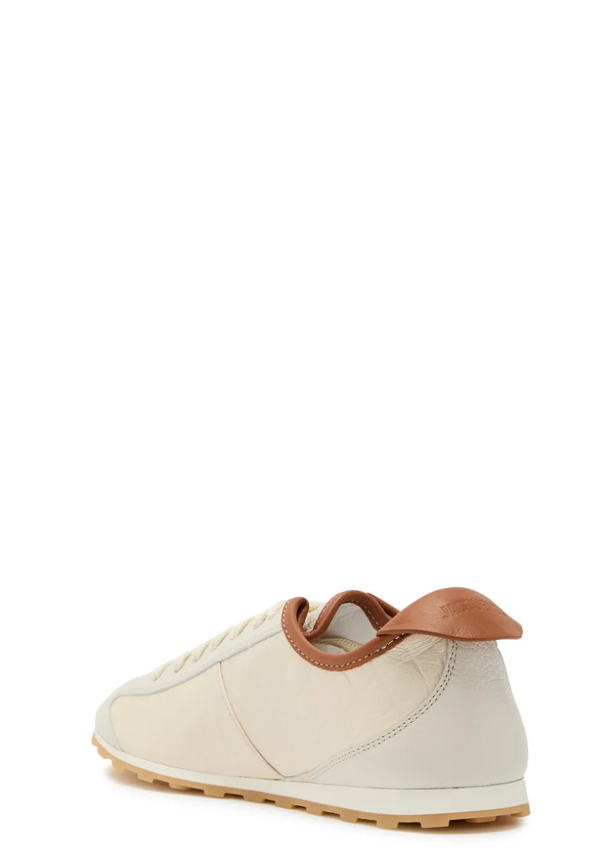 Les Tennis textured leather sneakers