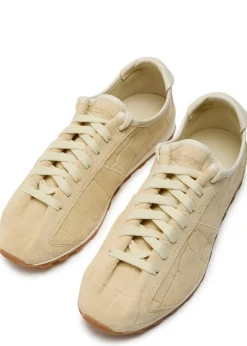 Les Tennis textured suede sneakers