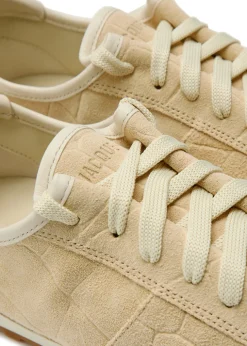Les Tennis textured suede sneakers