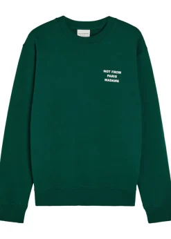 Le Sweatshirt Slogan embroidered cotton sweatshirt