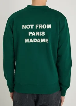 Le Sweatshirt Slogan embroidered cotton sweatshirt