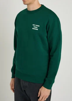 Le Sweatshirt Slogan embroidered cotton sweatshirt
