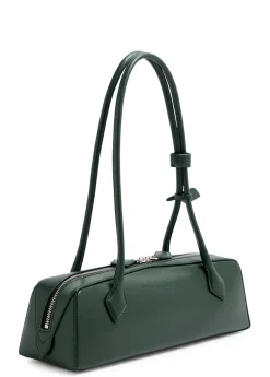 Le Teckel medium grained leather shoulder bag