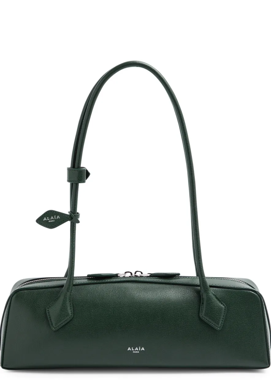Le Teckel medium grained leather shoulder bag