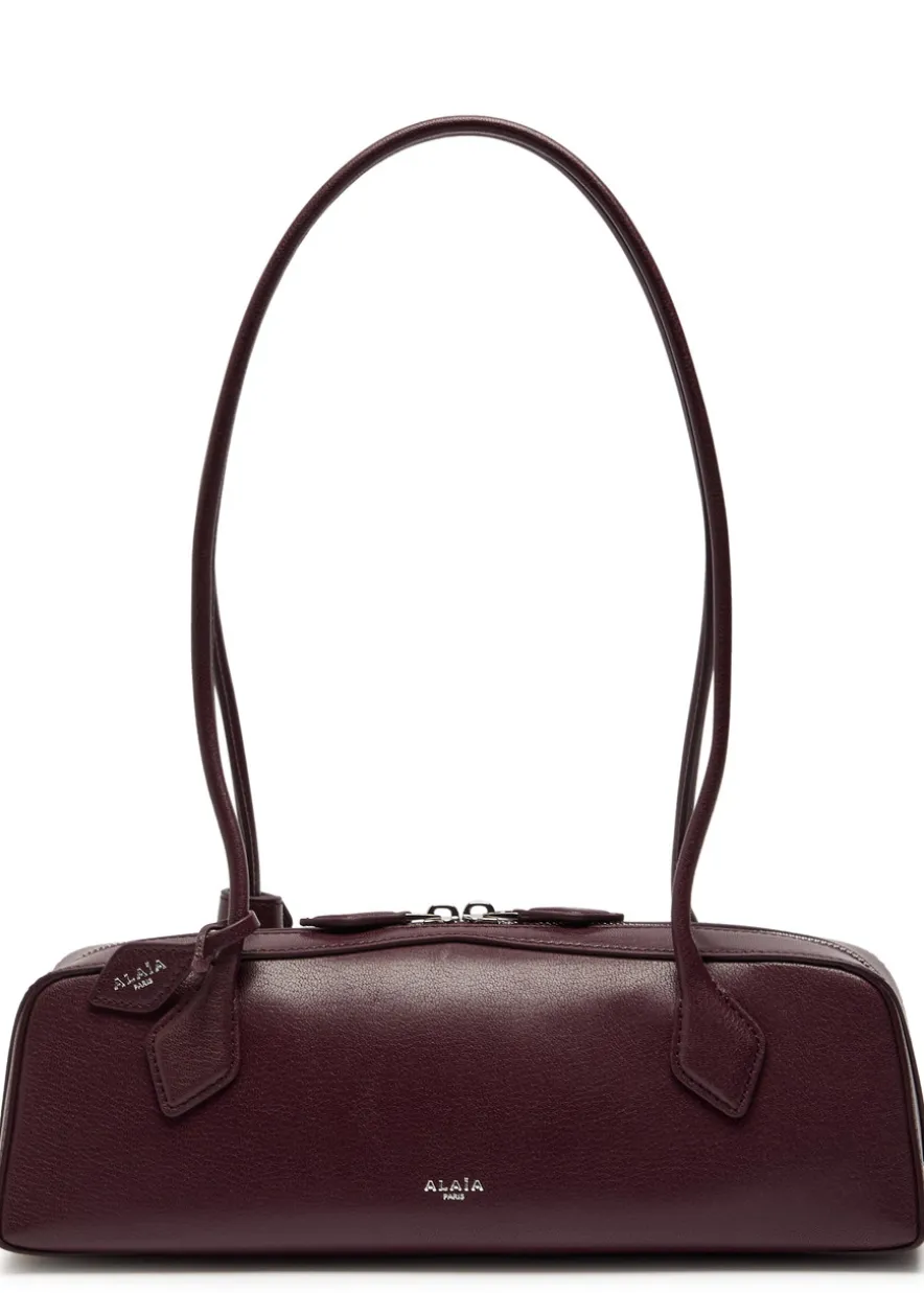 Le Teckel medium grained leather shoulder bag