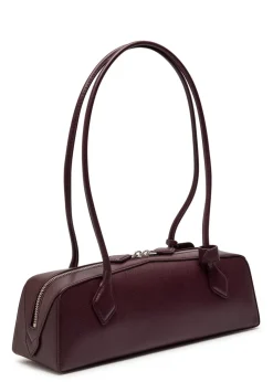 Le Teckel medium grained leather shoulder bag
