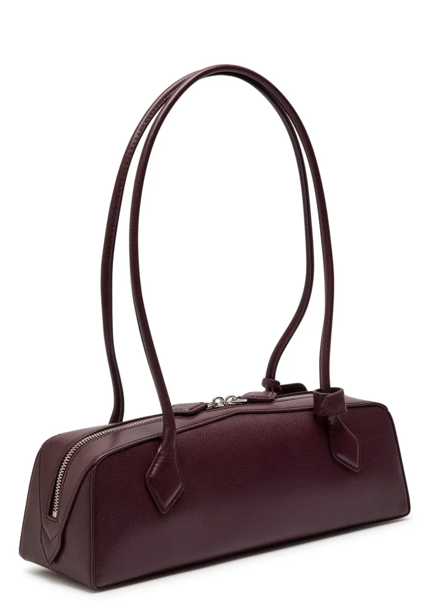 Le Teckel medium grained leather shoulder bag
