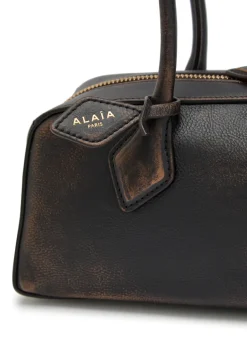 Le Teckel medium grained leather shoulder bag