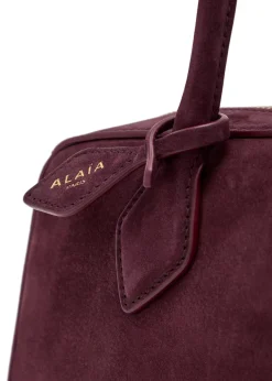 Le Teckel medium suede shoulder bag