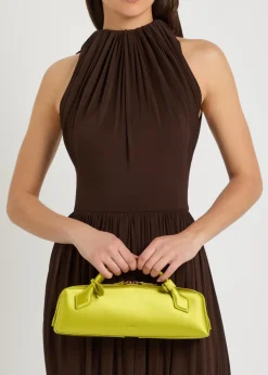 Le Teckel satin clutch