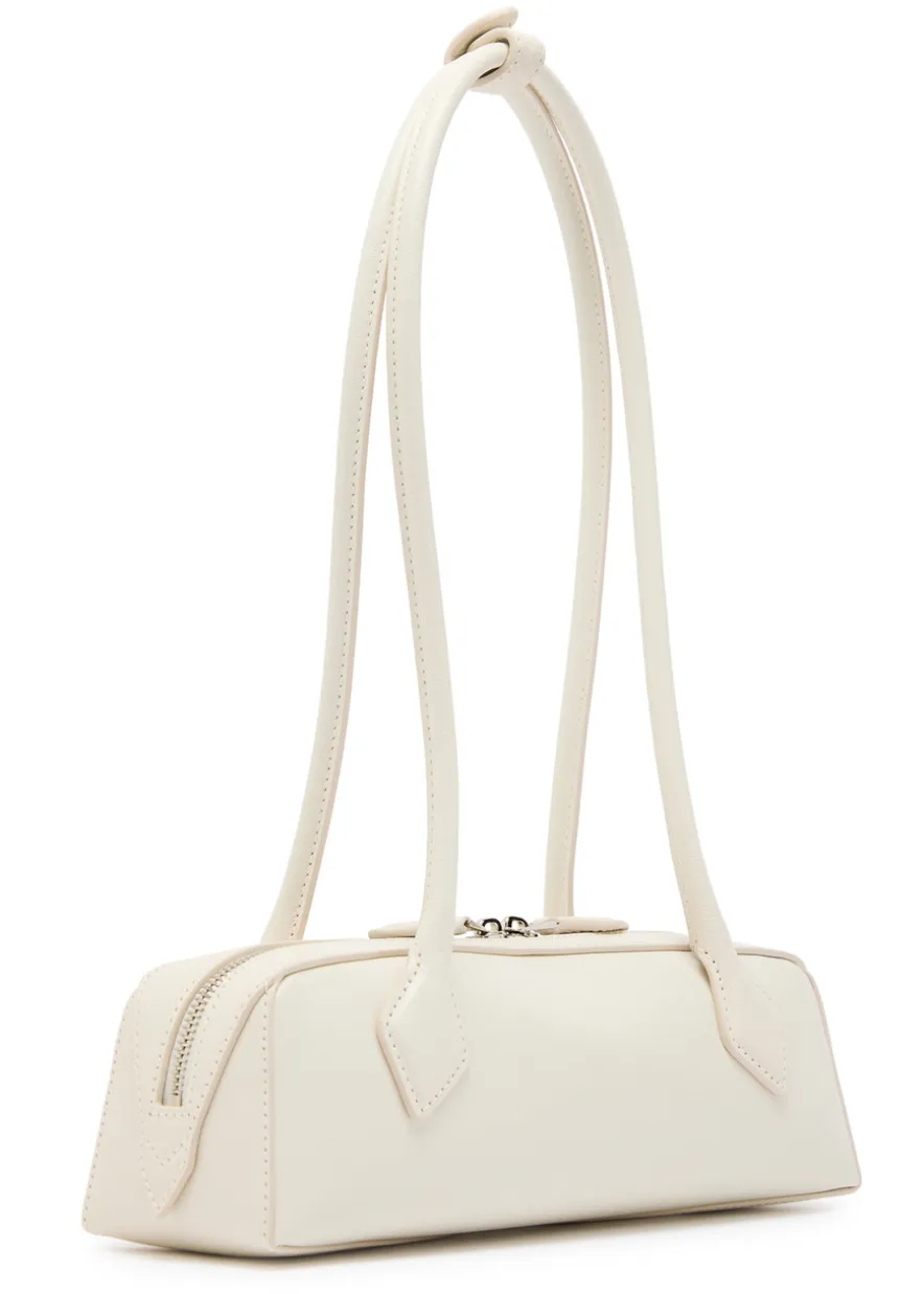 Le Teckel small grained leather shoulder bag